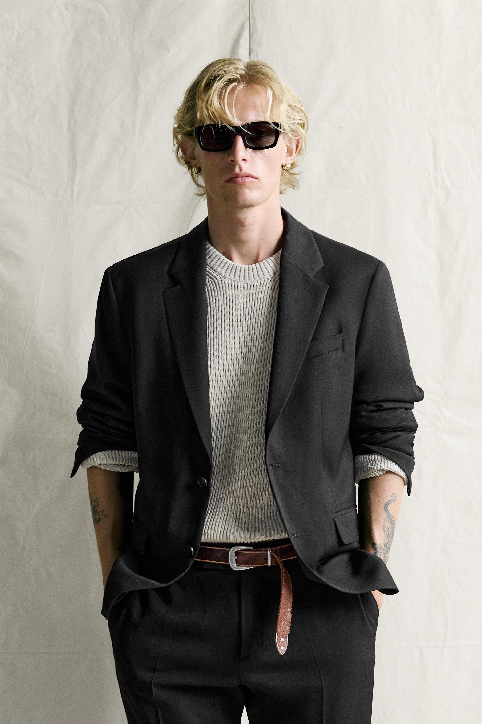 100% WOOL REGULAR FIT SUIT BLAZER